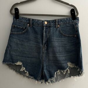 High waisted jeans shorts, size 12